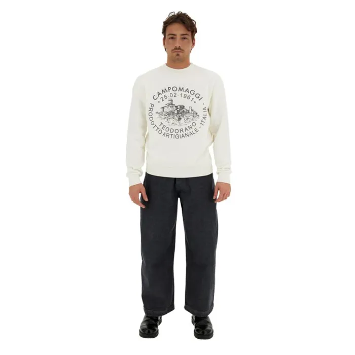 WomenMen Teodorano Sweatshirt White Campomaggi Women Apparel