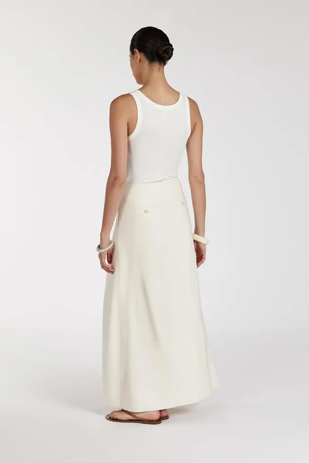 Women Midi DISSH BRAX CREAM MIDI SKIRT