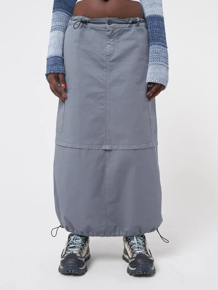 Women Minga London Bottoms Ruby Stone Blue Maxi Tech Cargo Skirt