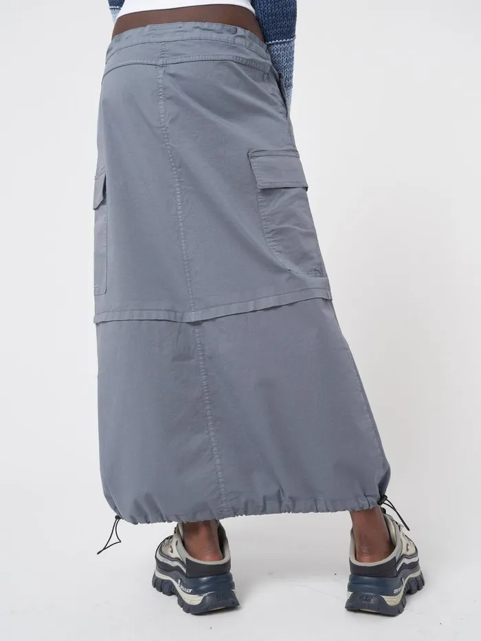 Women Minga London Bottoms Ruby Stone Blue Maxi Tech Cargo Skirt