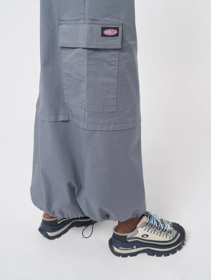 Women Minga London Bottoms Ruby Stone Blue Maxi Tech Cargo Skirt