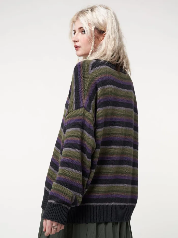 Women Minga London Jackets and Cardigans Faye Striped Knit Cardigan