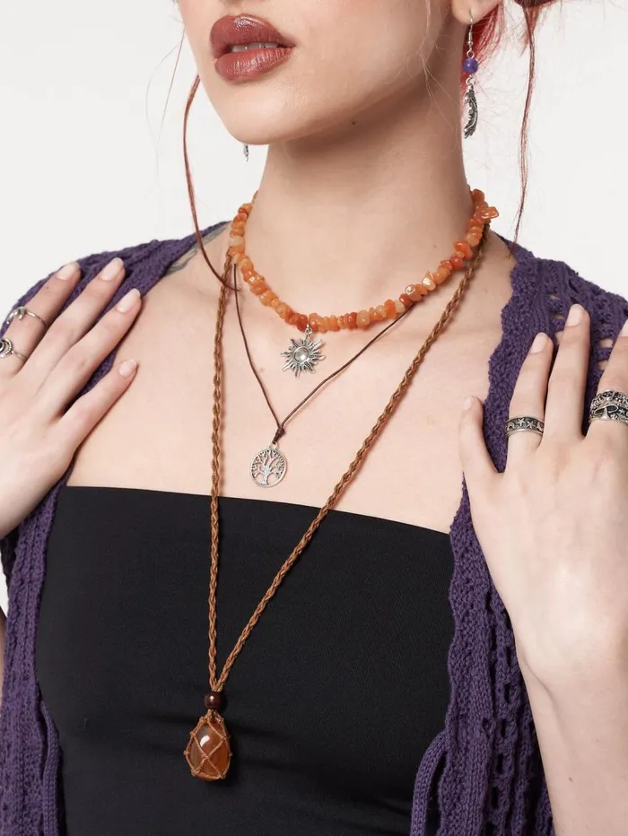 Women Minga London Shop All Bohemian Fairy Gemstone Necklace Set