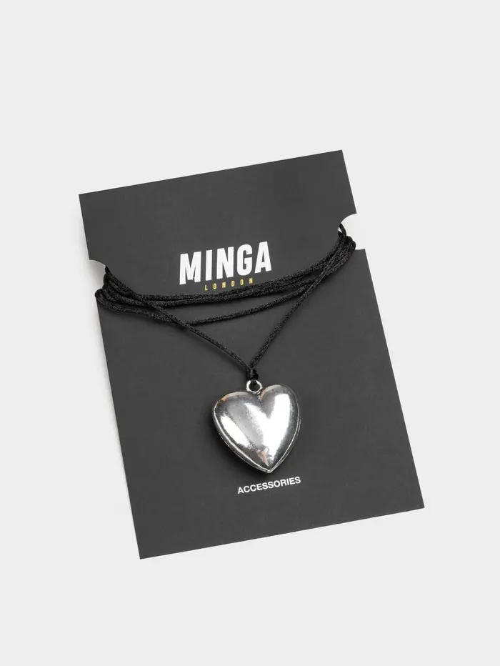 Women Minga London Shop All Chunky Heart Pendant Necklace