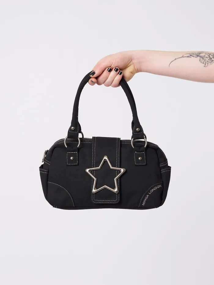 Women Minga London Shop All Star Girl Black Y2k Handbag