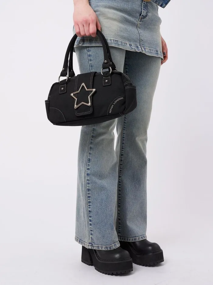 Women Minga London Shop All Star Girl Black Y2k Handbag