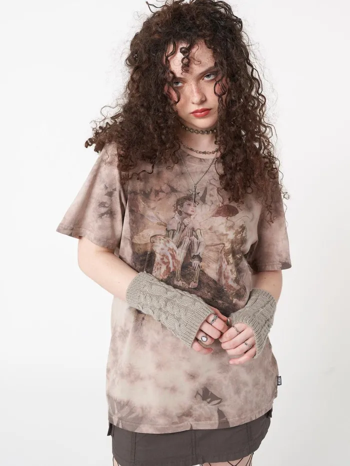 Women Minga London Tops and TShirts Earth Fairy Tie Dye Tshirt