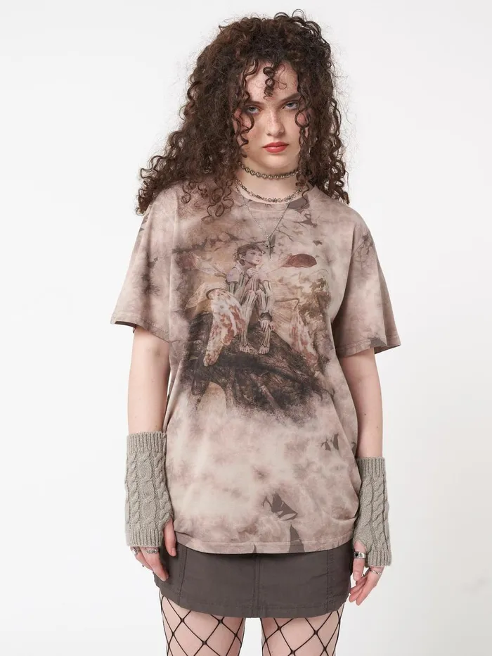 Women Minga London Tops and TShirts Earth Fairy Tie Dye Tshirt