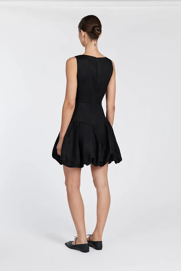 Women Mini Dresses DISSH IRINA BLACK BUBBLE MINI DRESS