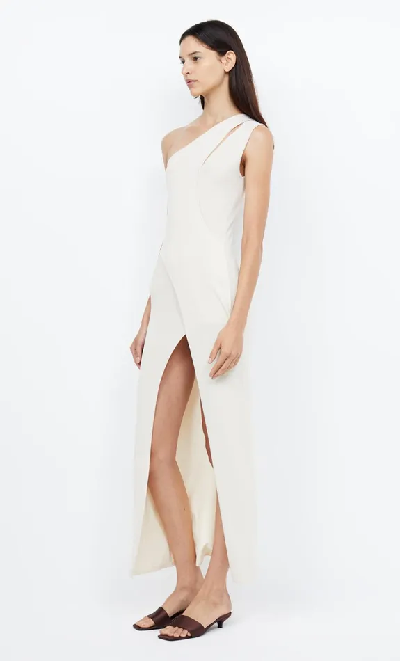 Women MIRA ASYM KNIT MAXI DRESS 8211 IVORY Bec Bridge Maxi Dresses