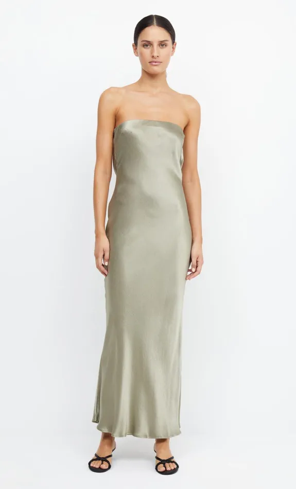 Women MOON DANCE STRAPLESS DRESS 8211 SAGE Bec Bridge Wedding Guest