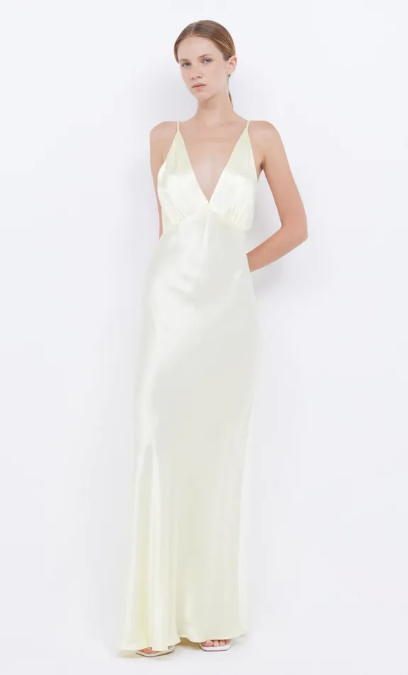 Women MOON DANCE V MAXI DRESS 8211 ICE YELLOW Bec Bridge Maxi Dresses