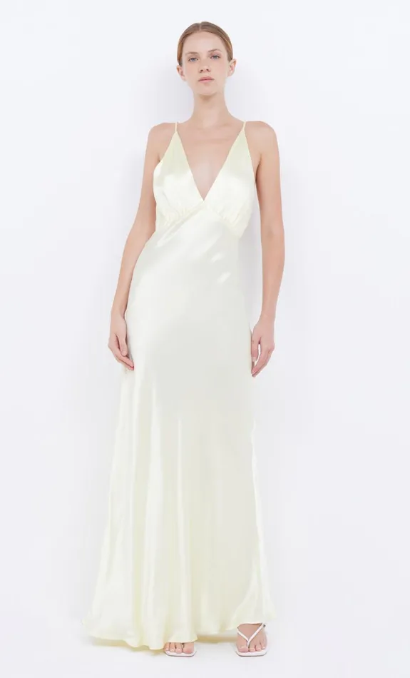 Women MOON DANCE V MAXI DRESS 8211 ICE YELLOW Bec Bridge Maxi Dresses