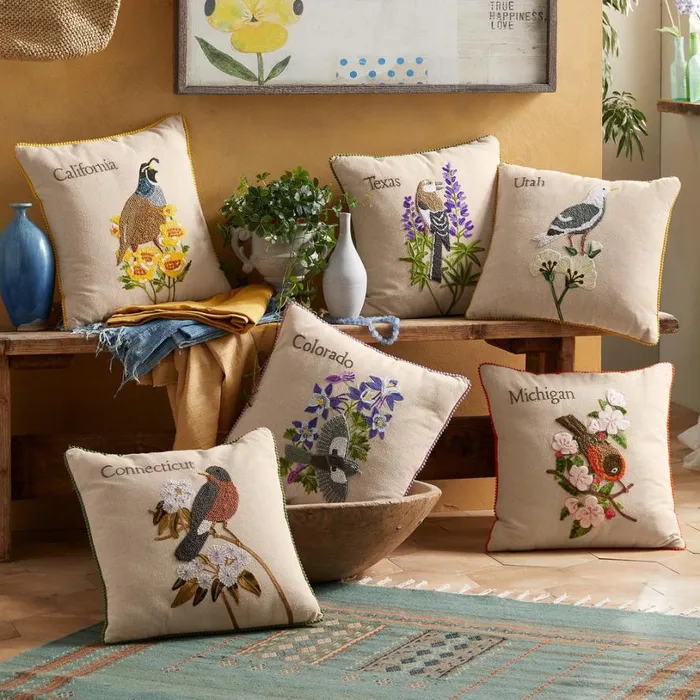 Women My Home State Pillows Alaska Sundance Catalog Decor