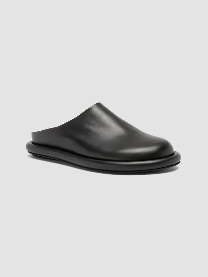 Women Officine Creative Footwear ESTENS 107 Black Leather Mule Sandals