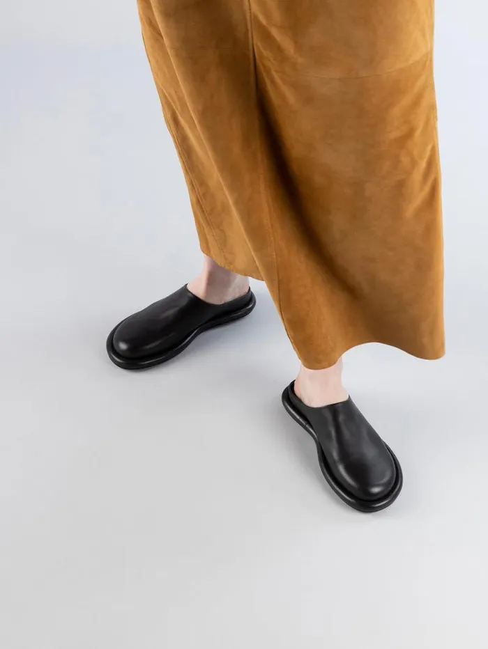 Women Officine Creative Footwear ESTENS 107 Black Leather Mule Sandals