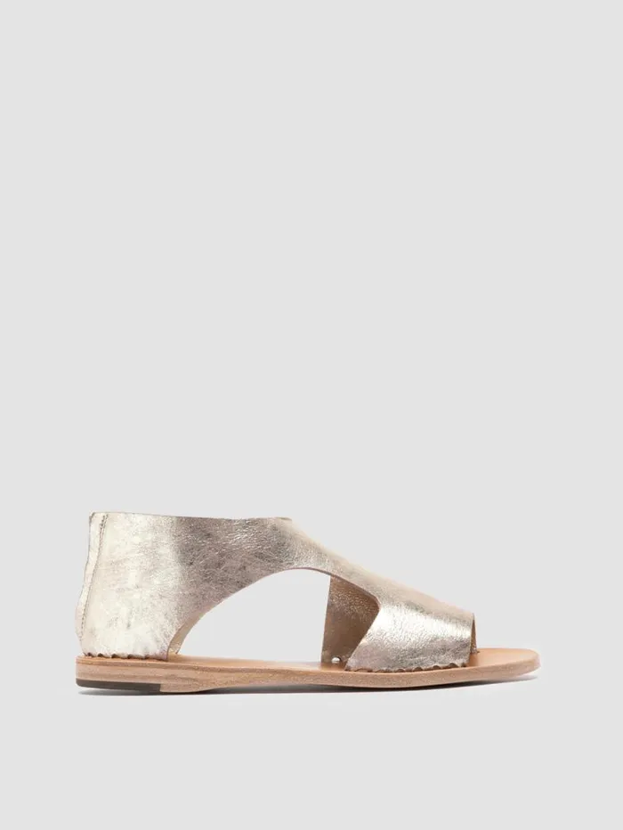 Women Officine Creative Footwear ITACA 047 Platinum Leather Sandals
