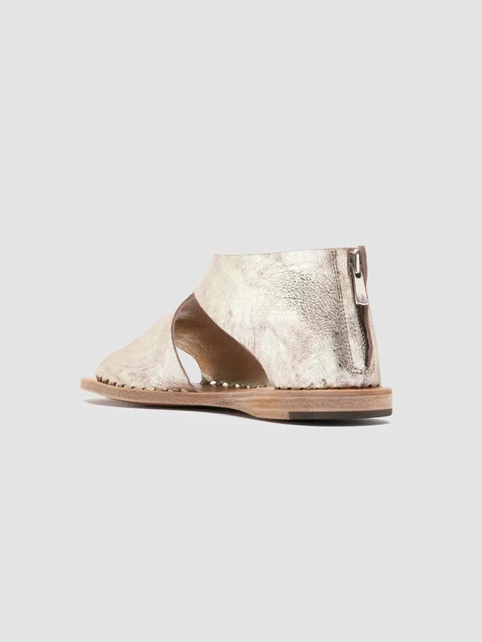 Women Officine Creative Footwear ITACA 047 Platinum Leather Sandals