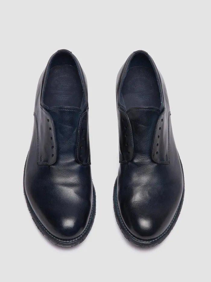 Women Officine Creative Footwear LEXIKON 012 Blue Leather Derby Shoes