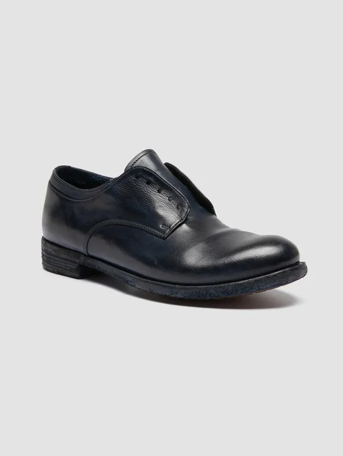 Women Officine Creative Footwear LEXIKON 012 Blue Leather Derby Shoes