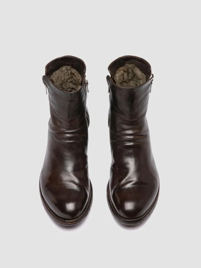 Women Officine Creative Footwear LEXIKON 097 Brown Leather Booties Women Officine Creative Footwear LEXIKON 097 Brown Leather Booties