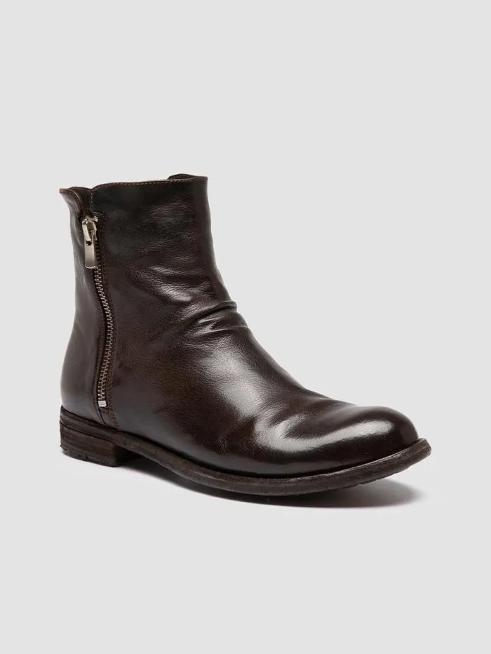 Women Officine Creative Footwear LEXIKON 097 Brown Leather Booties Women Officine Creative Footwear LEXIKON 097 Brown Leather Booties