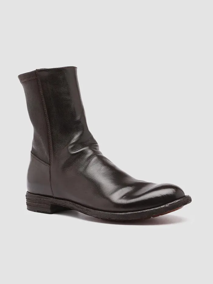 Women Officine Creative Footwear LEXIKON 135 Brown Leather Booties Women Officine Creative Footwear LEXIKON 135 Brown Leather Booties