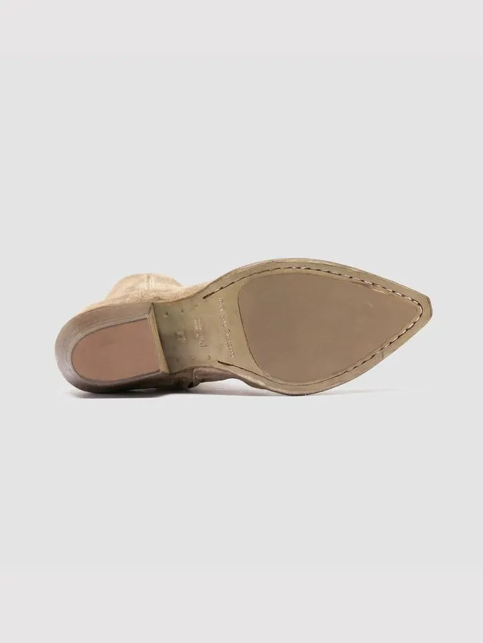 Women Officine Creative Footwear WANDA DD 103 Taupe Suede Zip Boots