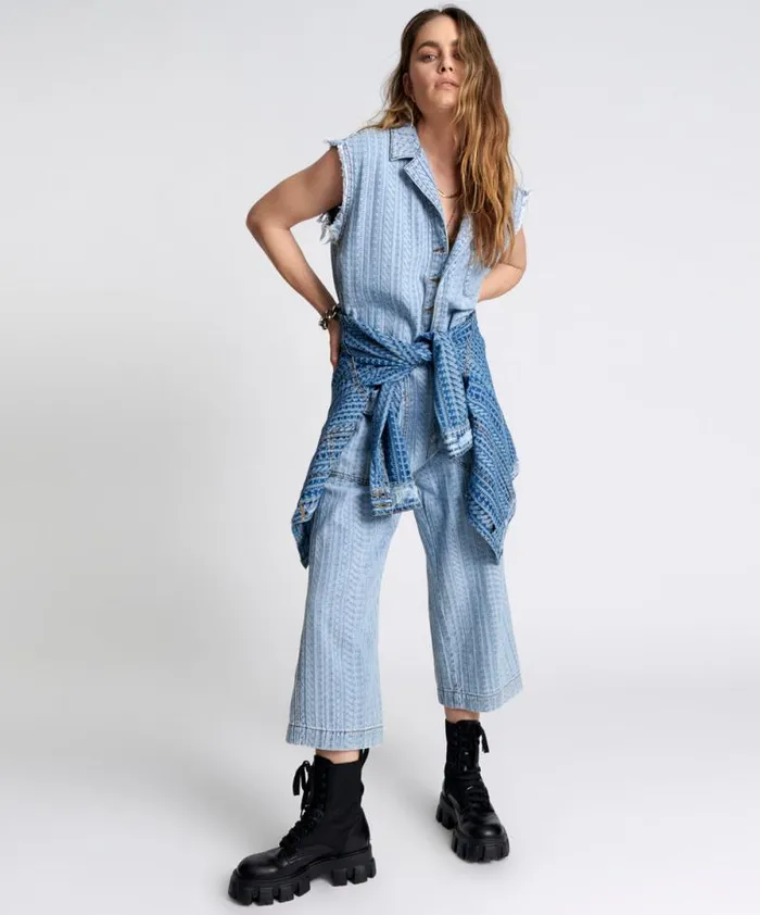 Women ON REPEAT SAFARI CAMP OVERALLS One Teaspoon Denim Jumpsuits