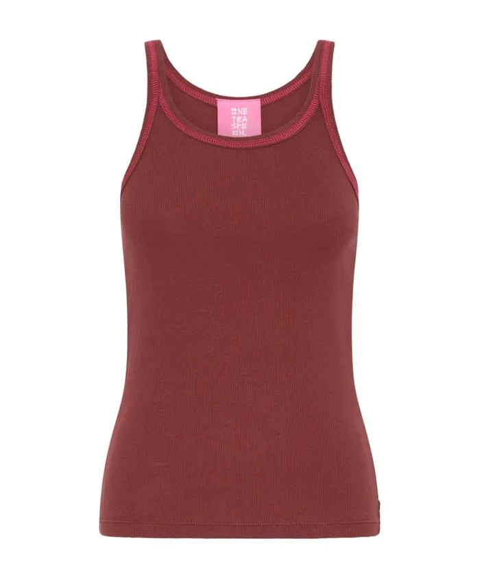 Women ONE TEASPOON RIB SINGLET RED One Teaspoon Tees and Tanks Women ONE TEASPOON RIB SINGLET RED One Teaspoon Tees and Tanks