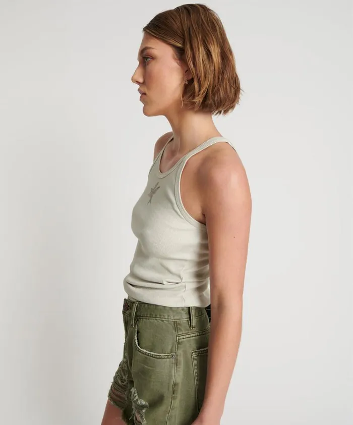 Women ONETEASPOON RIB SINGLET One Teaspoon Tees and Tanks