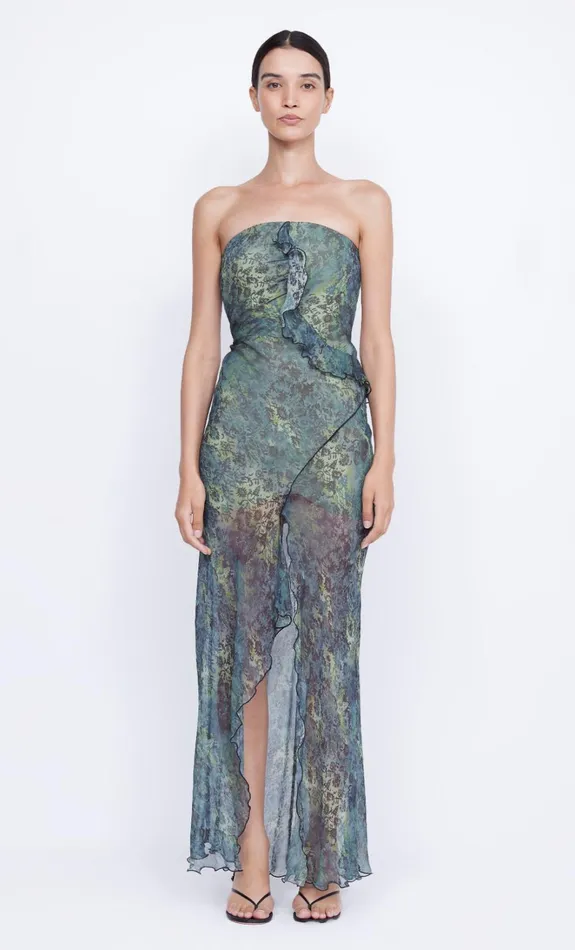 Women OPAL STRAPLESS MAXI DRESS 8211 NOUVEAU BLEUE Bec Bridge Prom Dresses