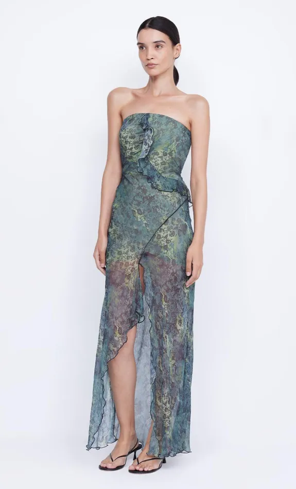 Women OPAL STRAPLESS MAXI DRESS 8211 NOUVEAU BLEUE Bec Bridge Prom Dresses