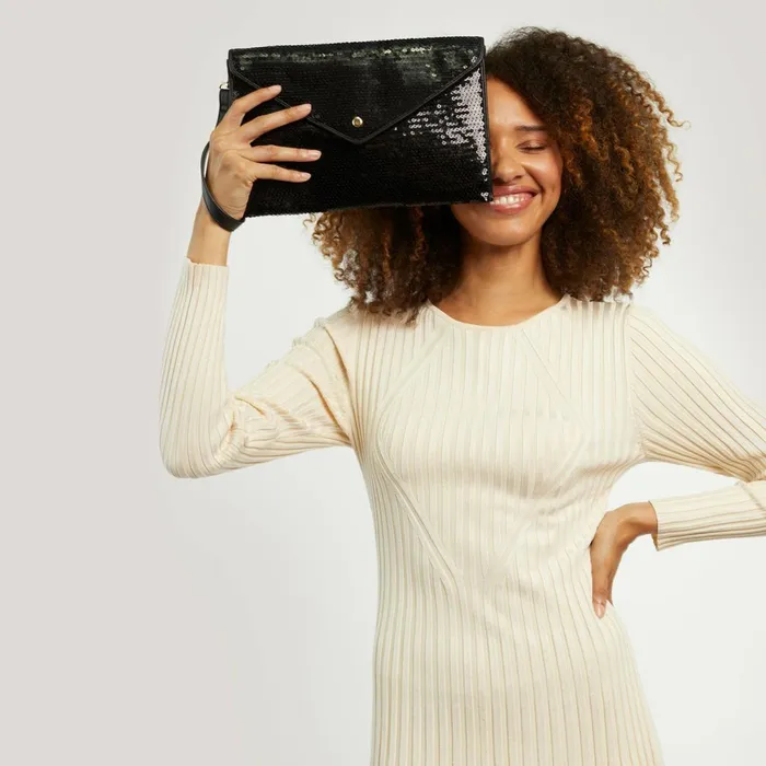 Women Ophelia Sequin Clutch Bag Fiorelli Occasion Bags