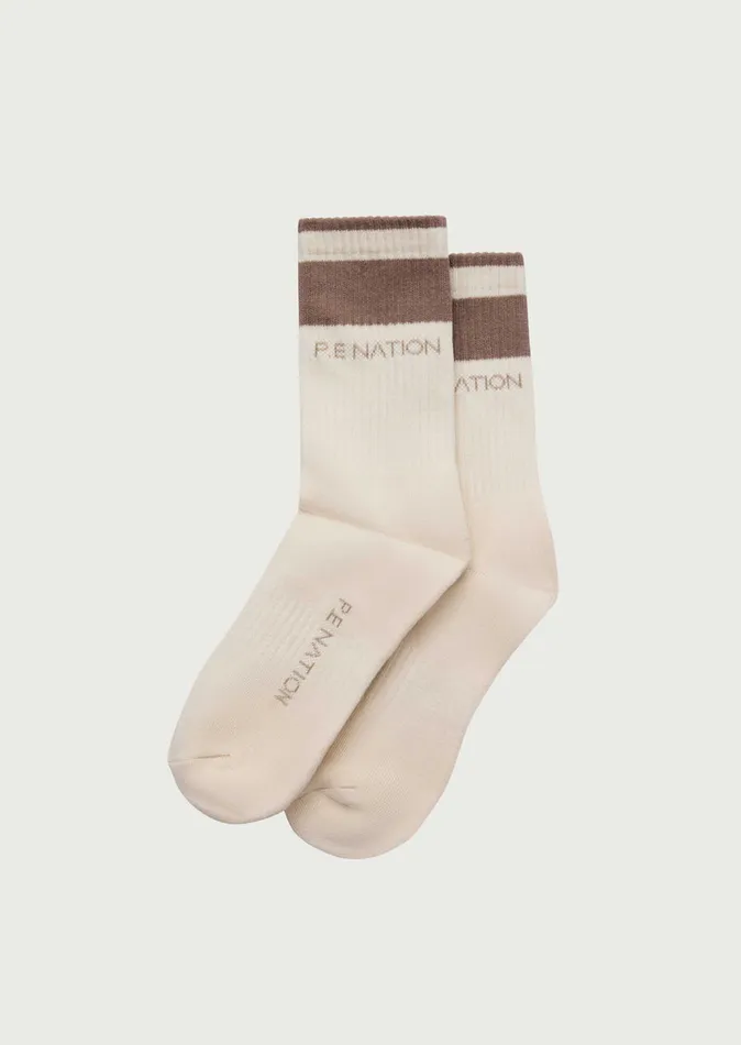 Women PE Nation HOMAGE SOCK IN WHISPER WHITE Socks