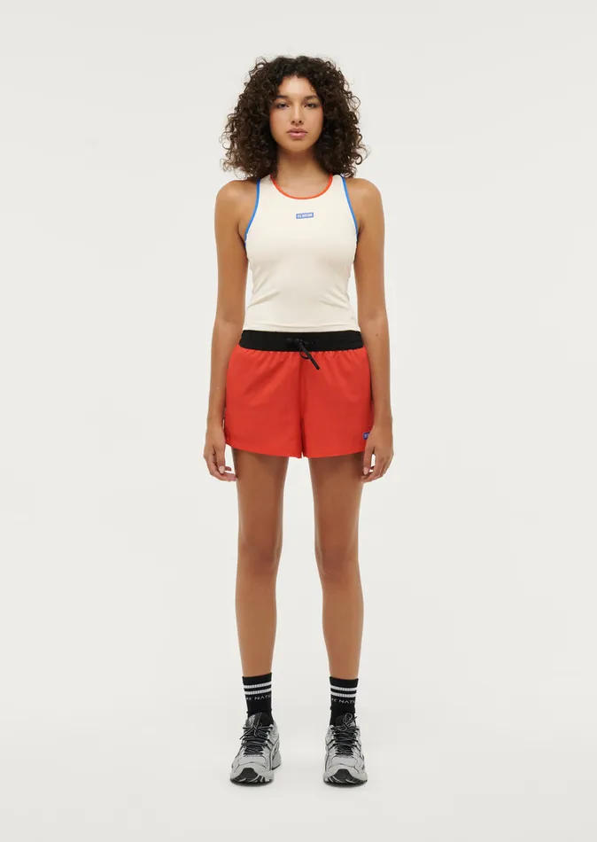 Women PE Nation REACTION TIME TANK IN PEARLED IVORY Tanks