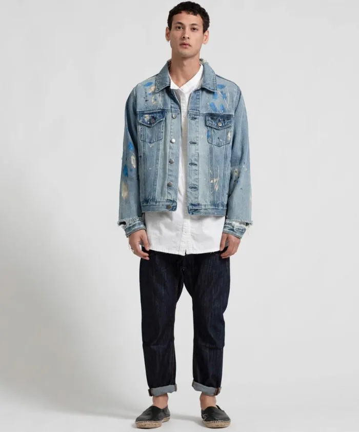 Women PAINTED DENIM JACKET One Teaspoon Denim Jackets