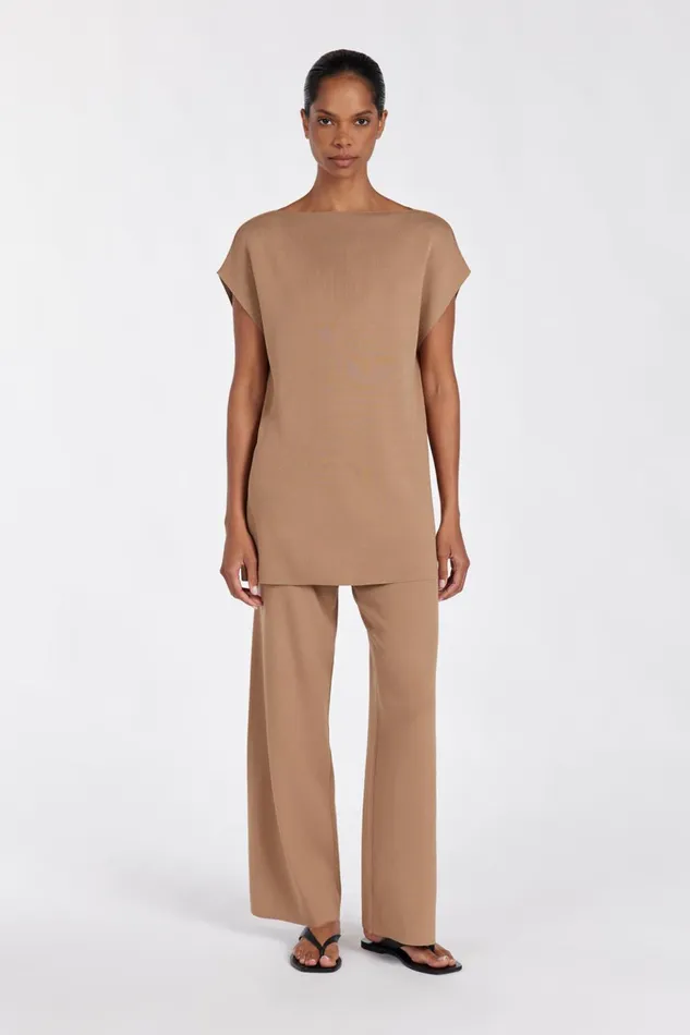 Women Pants DISSH MABLE TAN KNIT PANT
