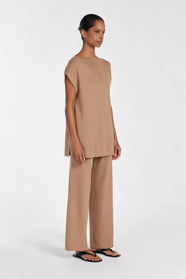 Women Pants DISSH MABLE TAN KNIT PANT