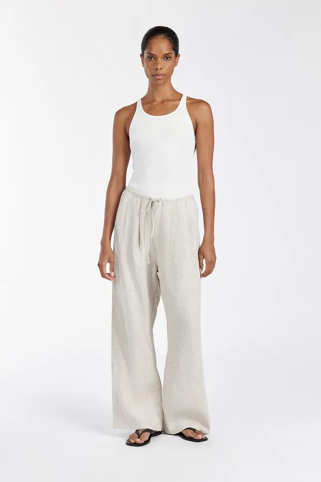 Women Pants DISSH NALA NATURAL ELASTIC WAIST PANT
