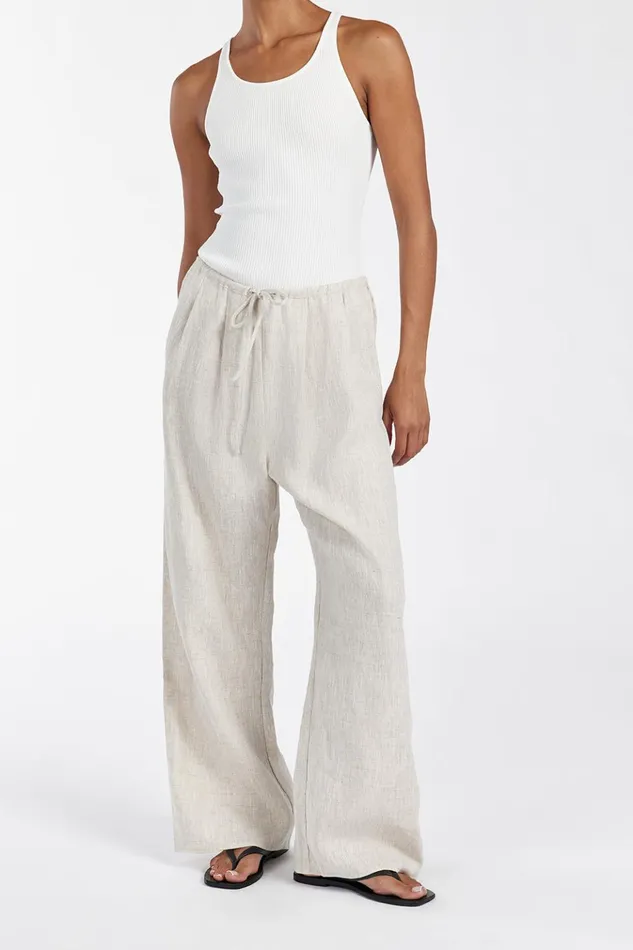 Women Pants DISSH NALA NATURAL ELASTIC WAIST PANT