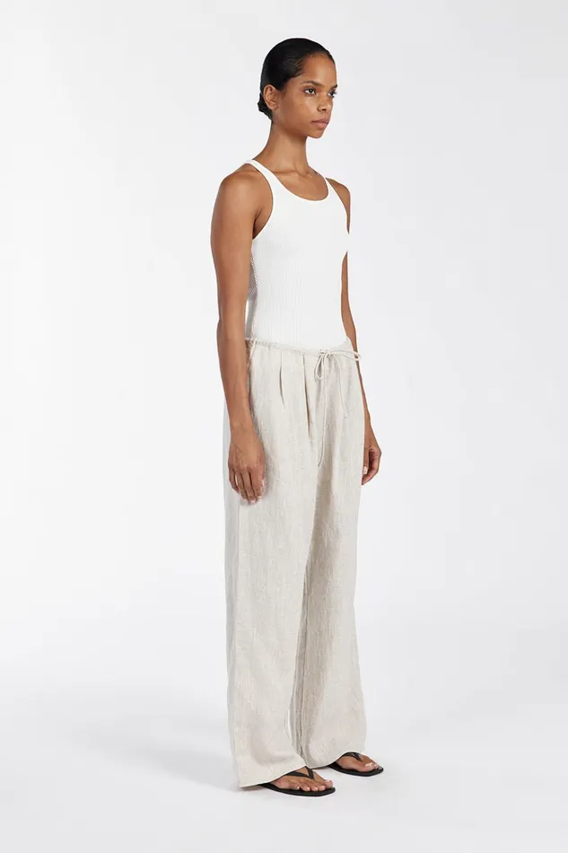 Women Pants DISSH NALA NATURAL ELASTIC WAIST PANT