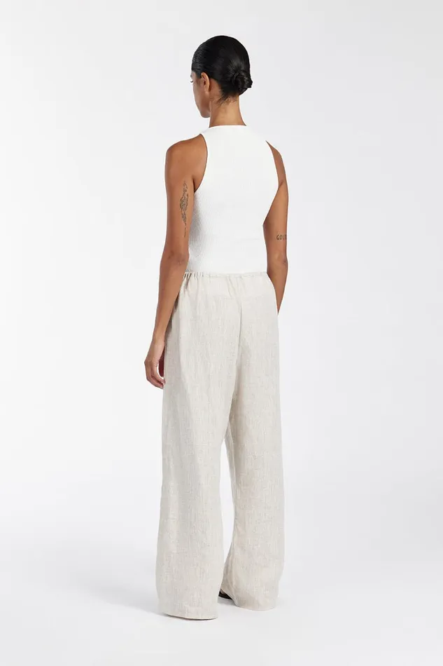Women Pants DISSH NALA NATURAL ELASTIC WAIST PANT