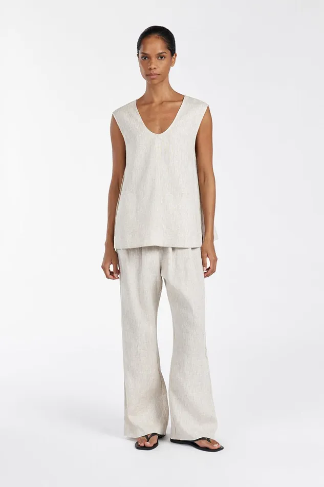 Women Pants DISSH NALA NATURAL ELASTIC WAIST PANT