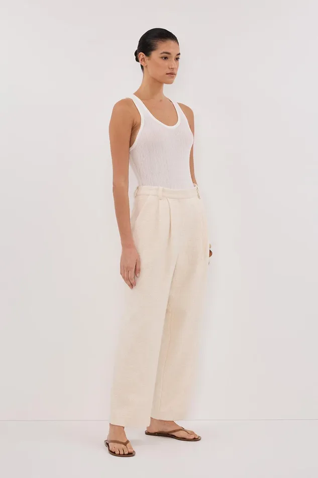 Women Pants DISSH NIA NATURAL OPEN WEAVE PANT