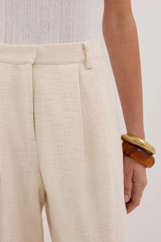 Women Pants DISSH NIA NATURAL OPEN WEAVE PANT