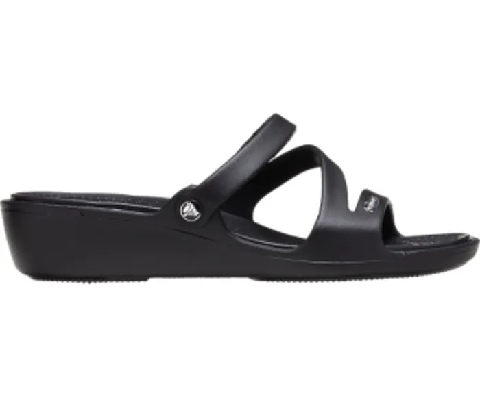 Women Patricia Sandal Black Black Wedges Crocs