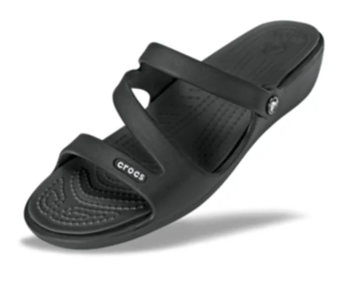 Women Patricia Sandal Black Black Wedges Crocs