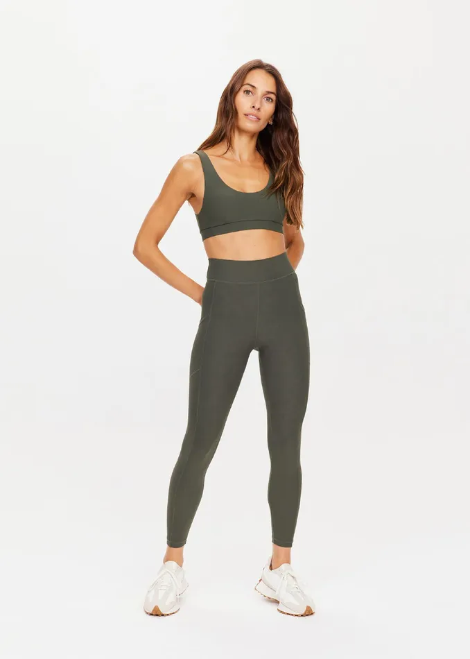 Women PEACHED 25IN PKT MIDI PANT Leggings THE UPSIDE