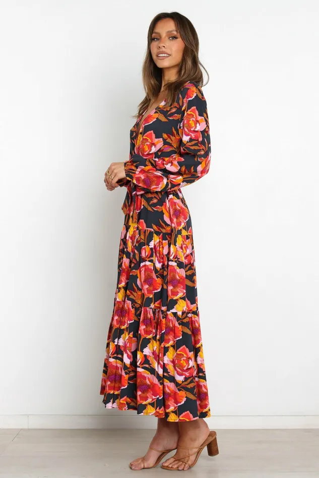 Women Petal and Pup Balsa Dress Navy Floral Event Dresses